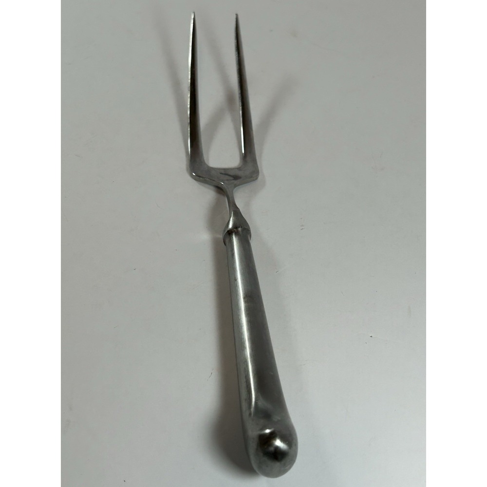 Vintage 1980's Ekco Eterna Stainless Steel 2 Prong 11.25" Long Meat Serving Fork